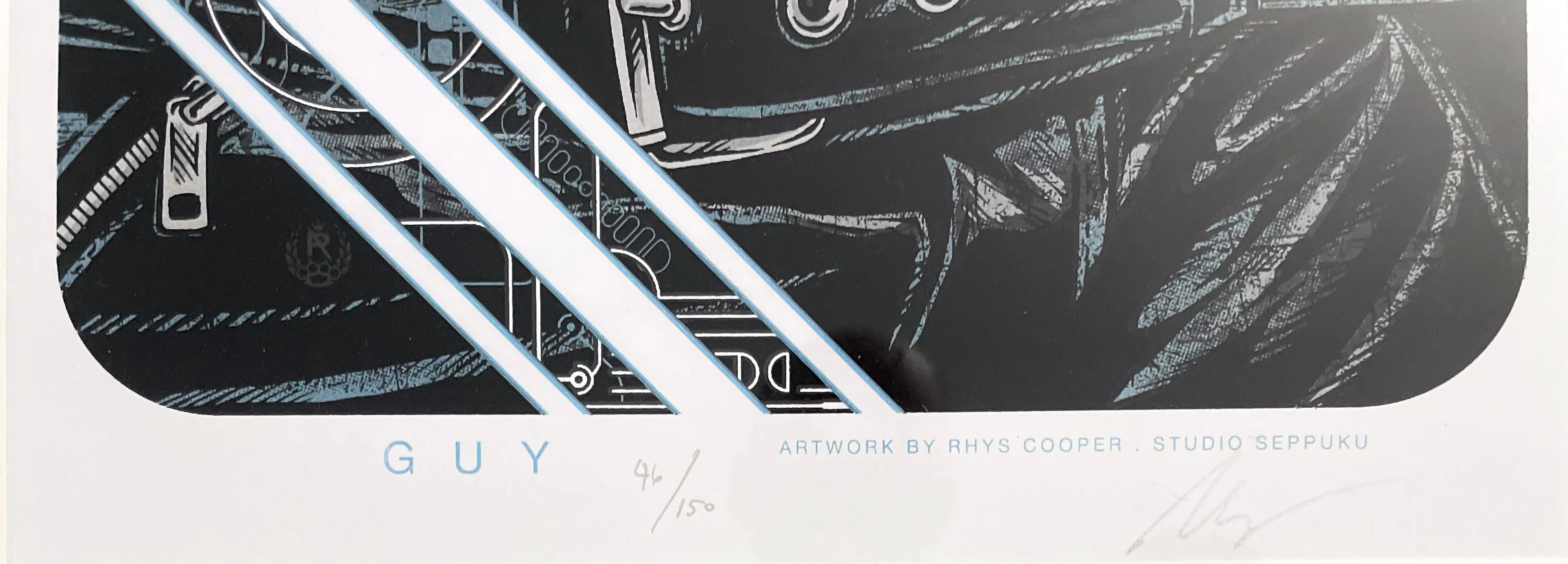Daft Punk 'Guy & Thomas 2-Print Set' (Framed)