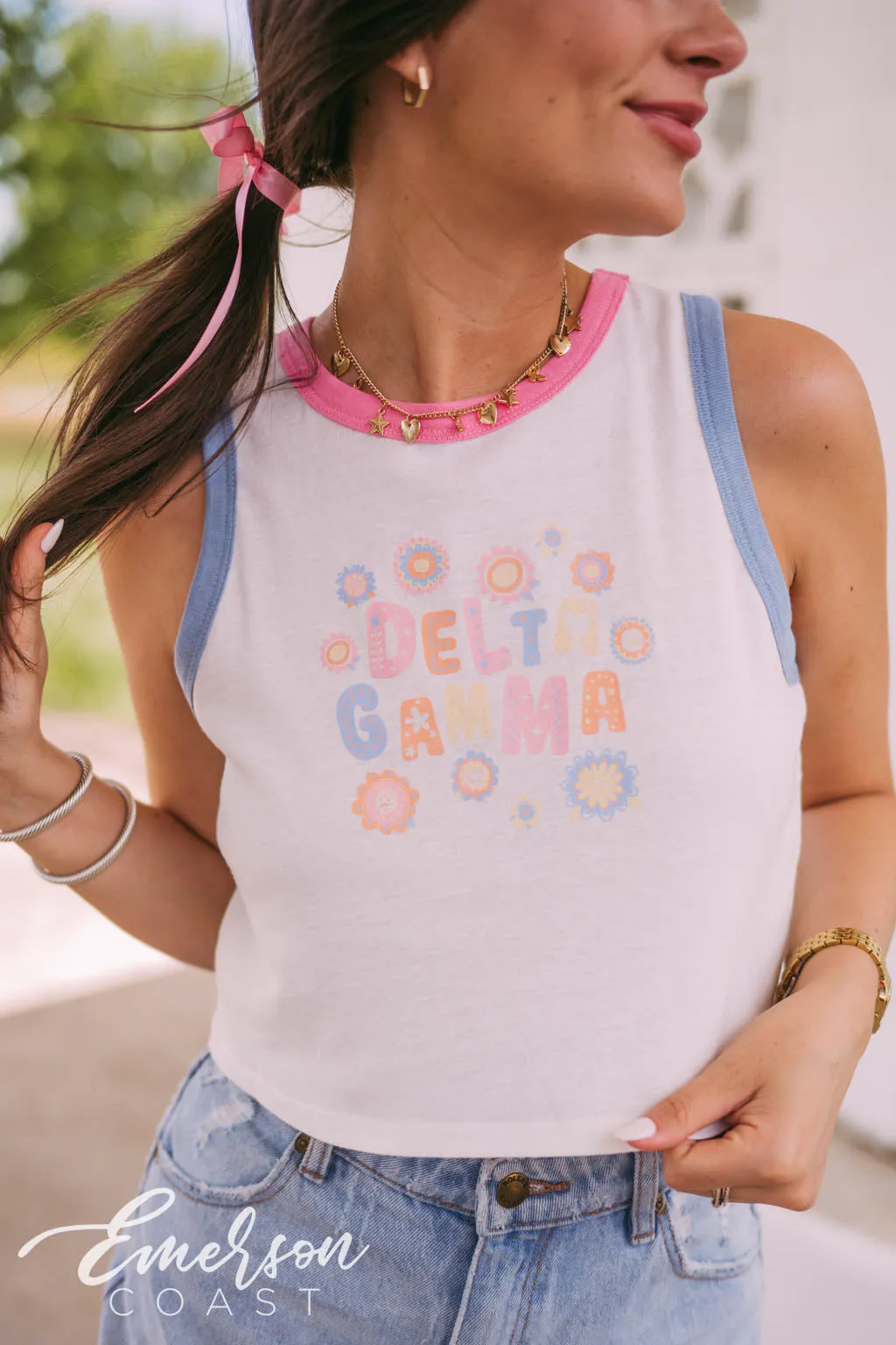 Delta Gamma Love Grows Here Bid Day Tank