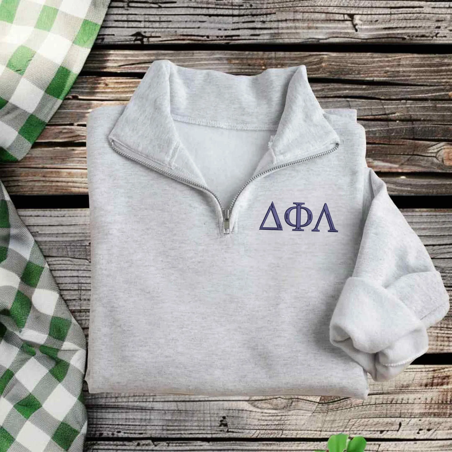 Delta Phi Lambda Qzip Sweatshirt