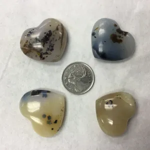 Dendritic Agate Hearts (Madagascar)