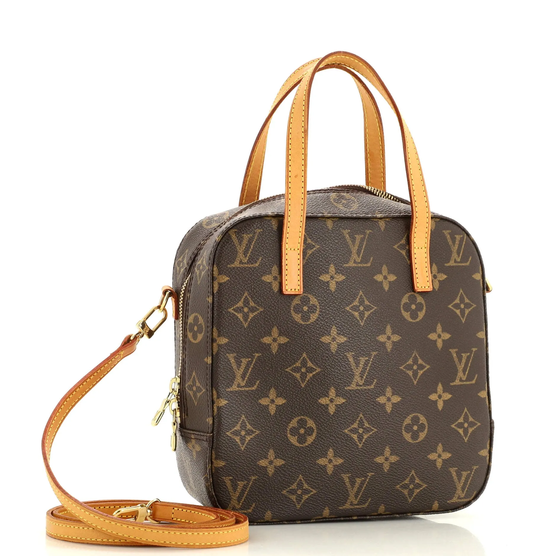 Designer Spontini Handbag Monogram Canvas