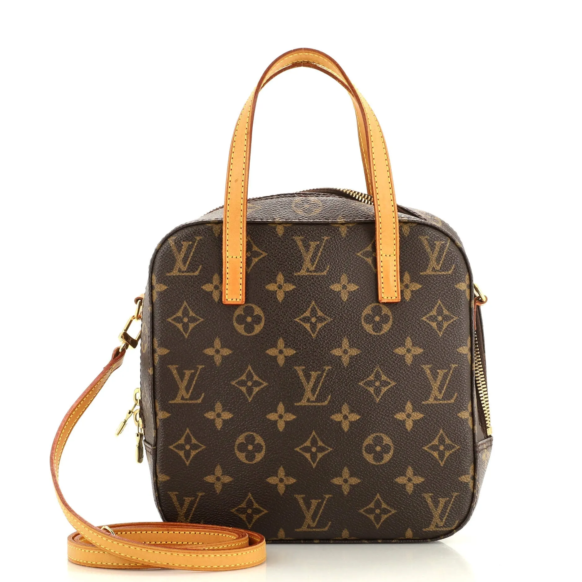Designer Spontini Handbag Monogram Canvas