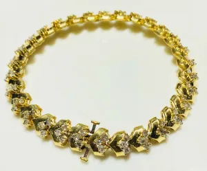 Diamond Tennis Bracelet (Franco Link) (14K)