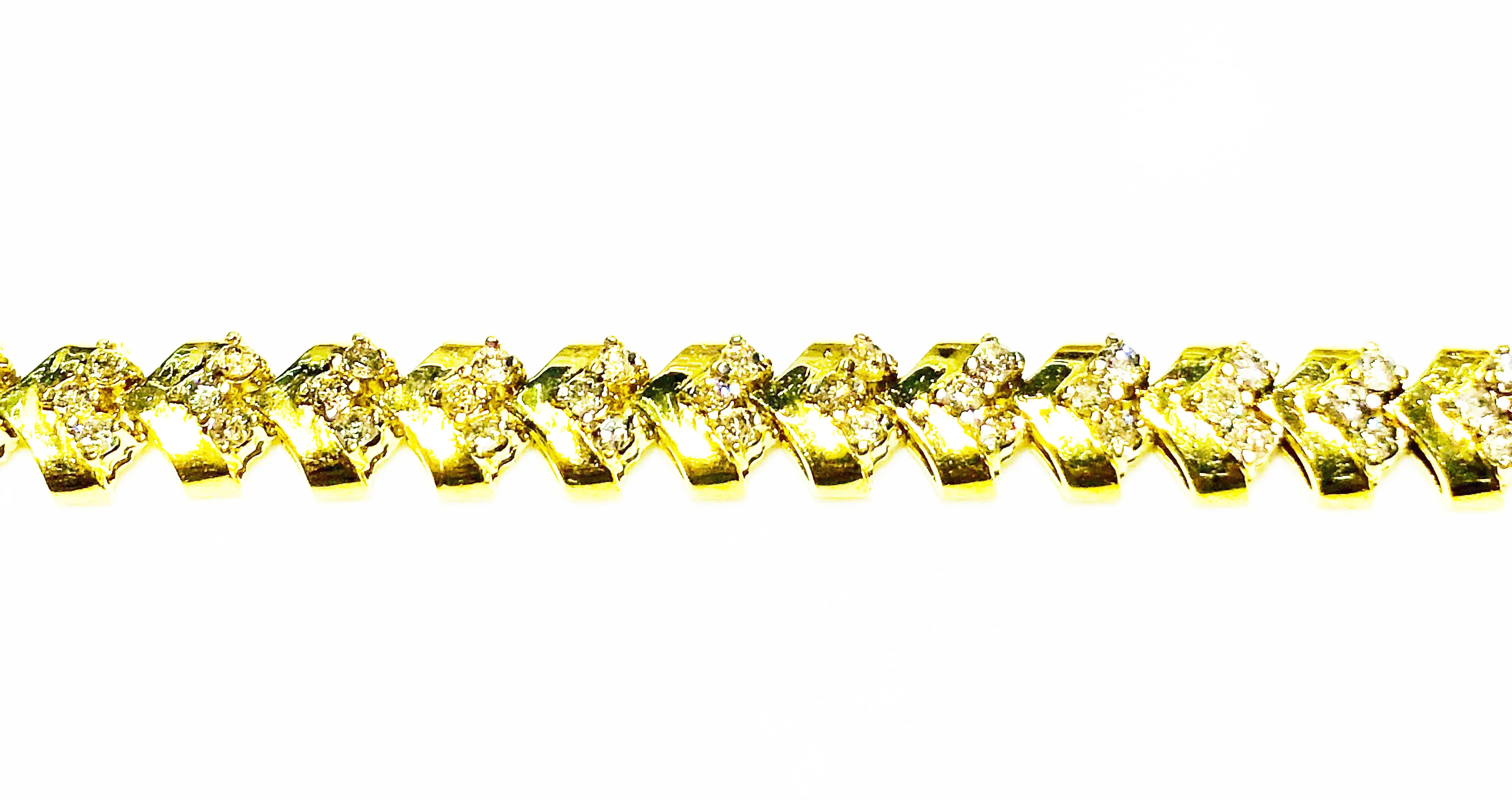 Diamond Tennis Bracelet (Franco Link) (14K)