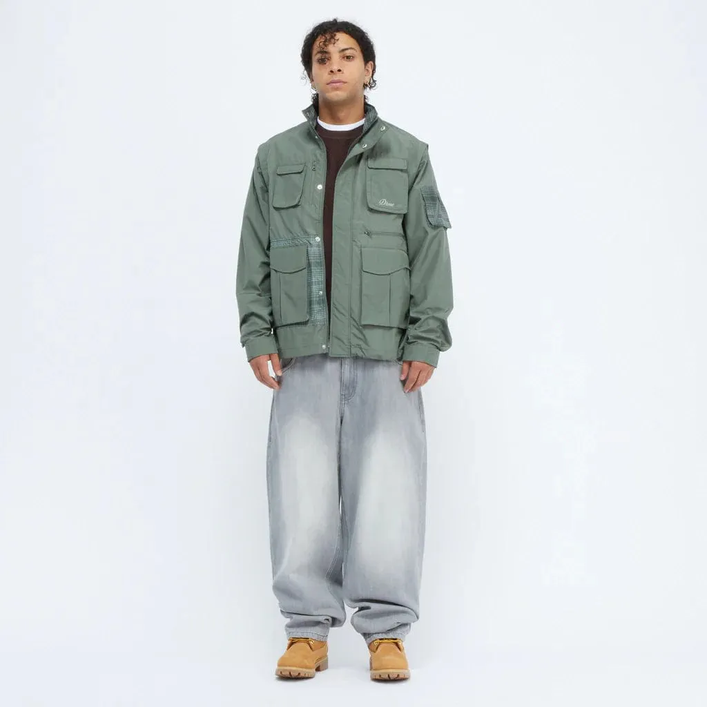 Dime MTL Fishing Zip Off Jacket Olive