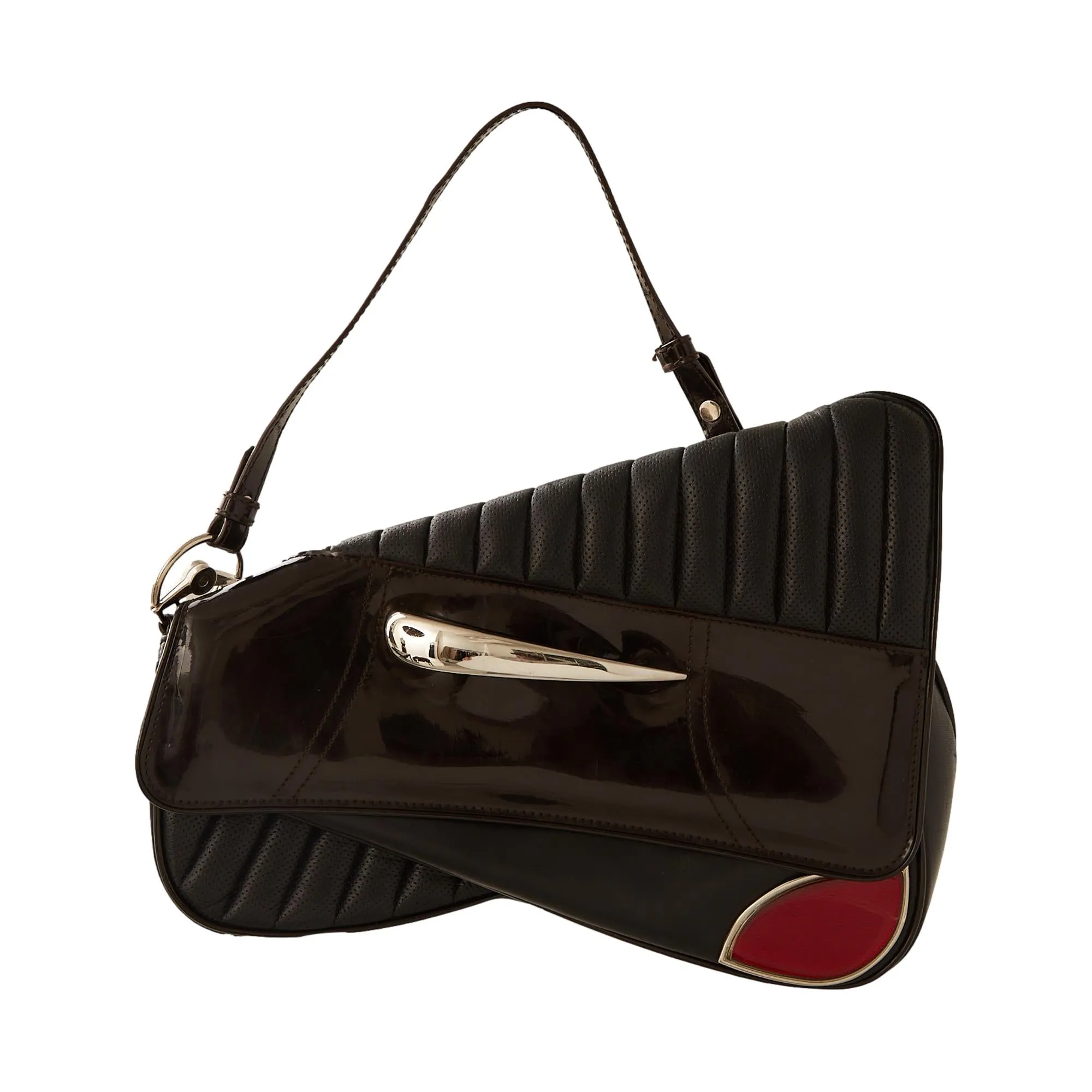 Dior Black Cadillac Saddle Bag
