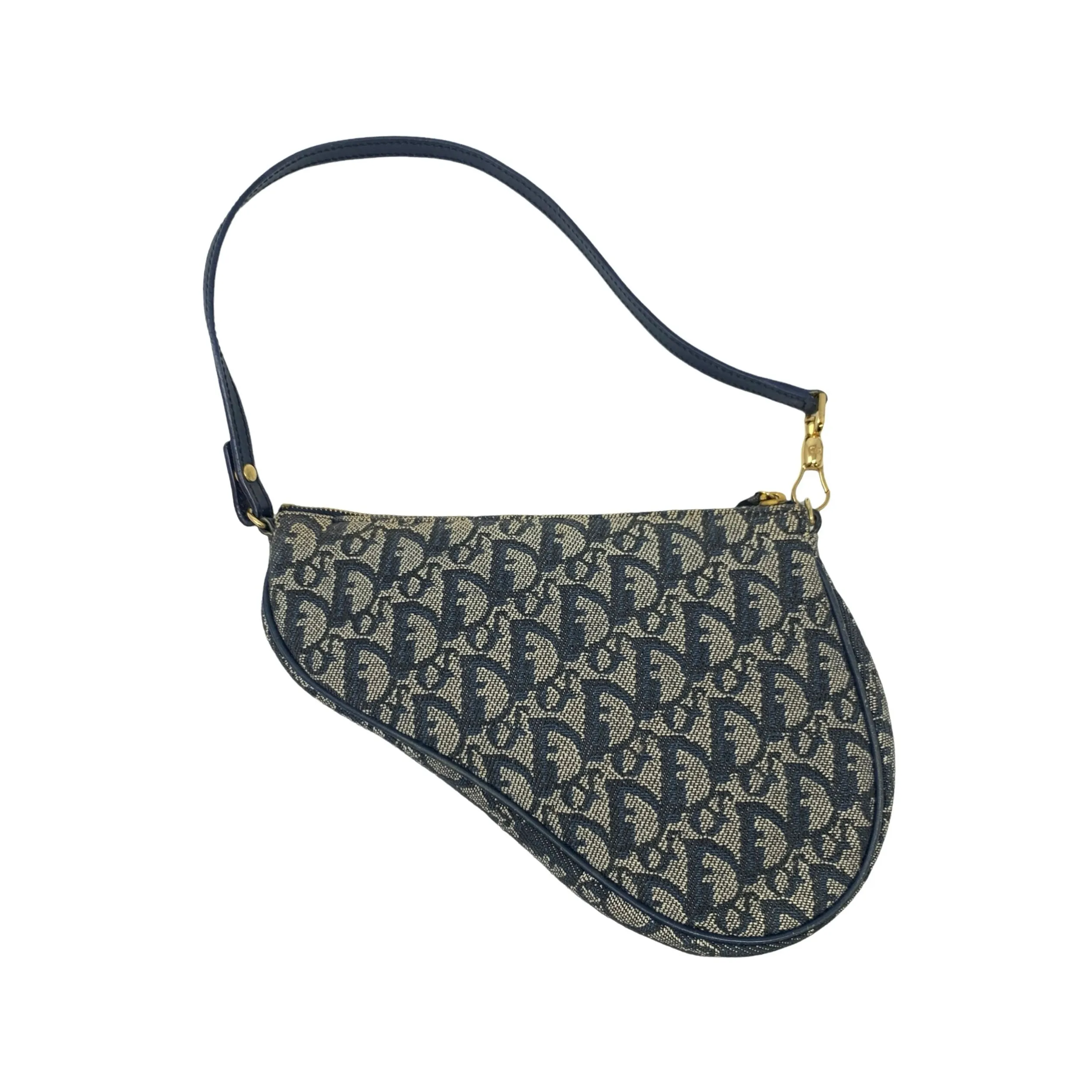 Dior Navy Mini Saddle Bag