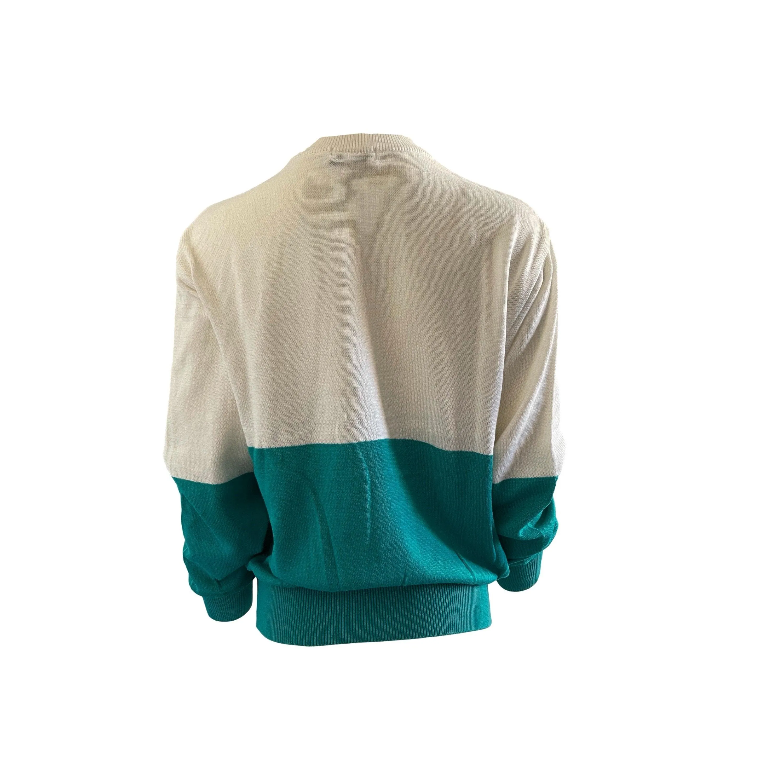Dior Sport Turquoise Colorblock Logo Sweatshirt