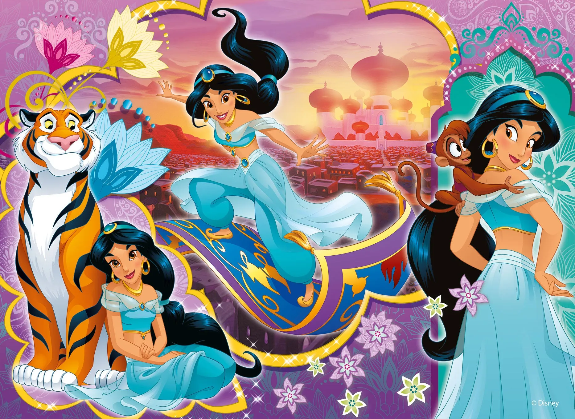 Disney Puzzle Maxifloor Princess - 4 puzzle