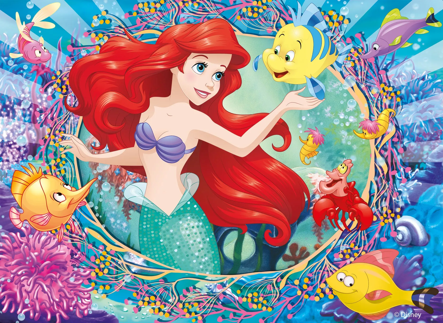 Disney Puzzle Maxifloor Princess - 4 puzzle