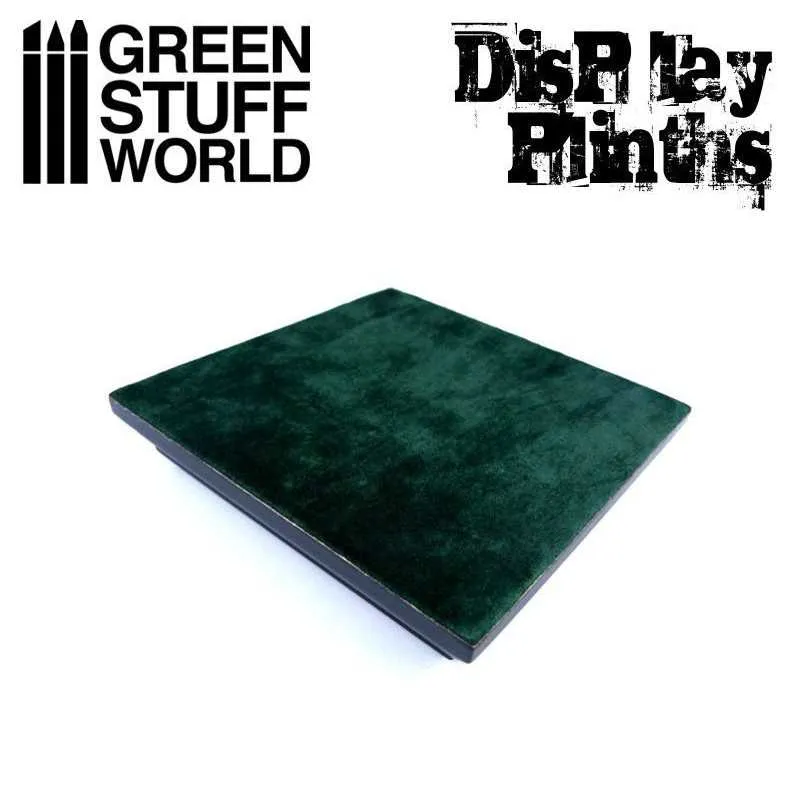 Display Plinths - Flat Square - Black - 8x8cm DISCOUNTED