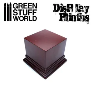Display Plinths - Square Top - Hazelnut Brown - 6x6cm DISCOUNTED