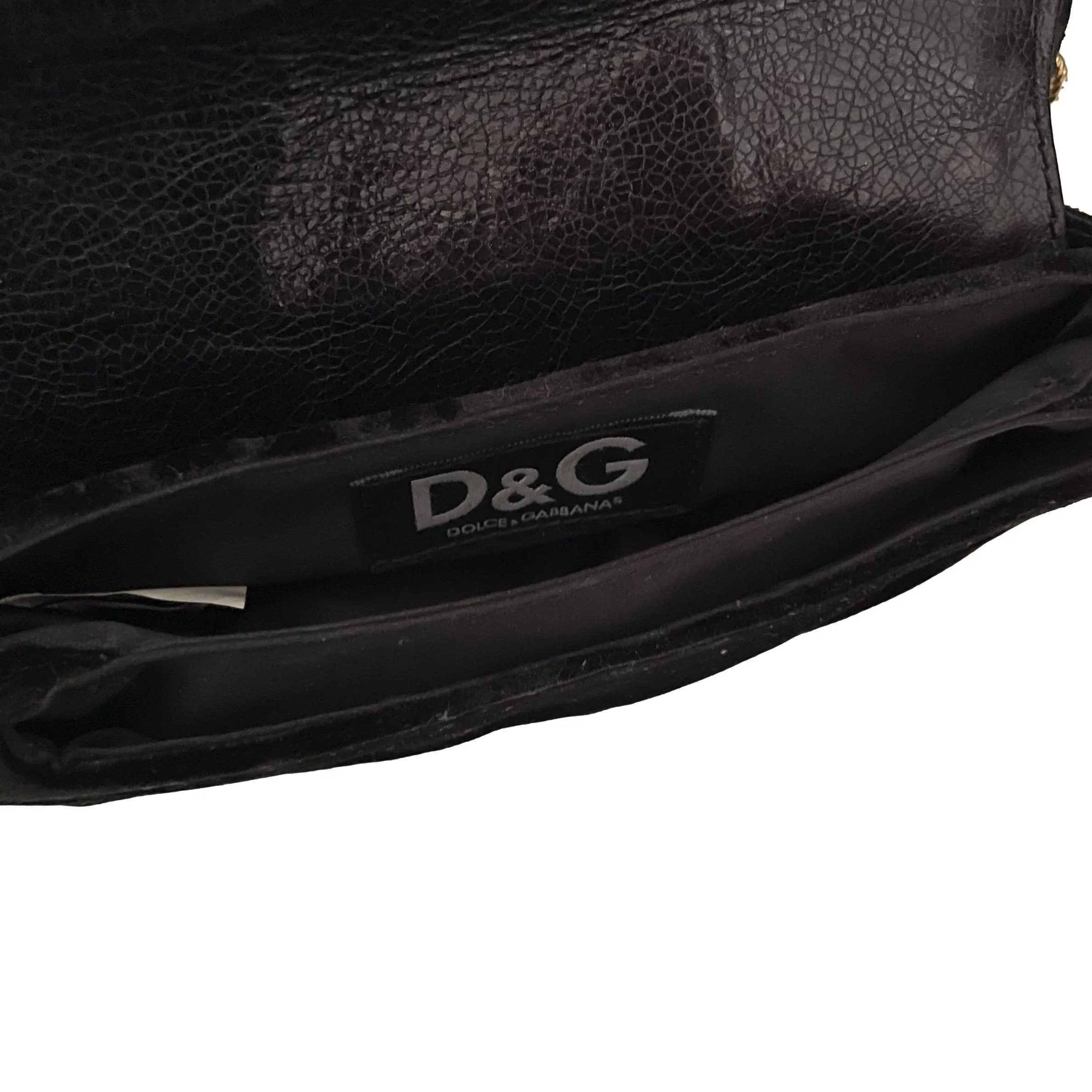 Dolce & Gabbana Black Suede Chain Mini Bag