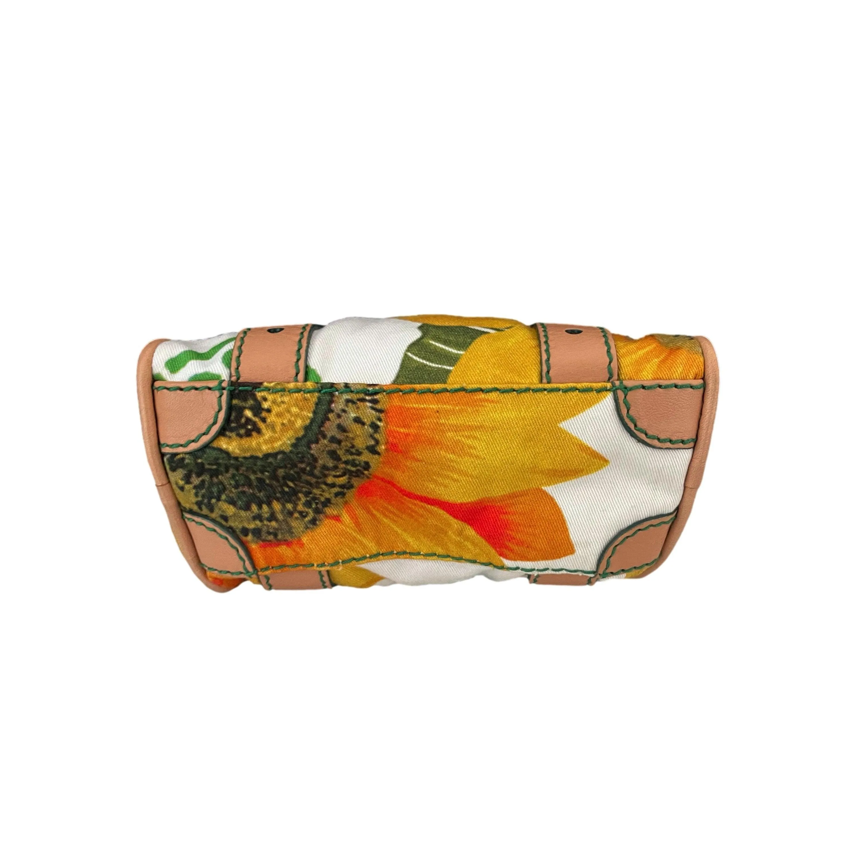 Dolce & Gabbana Sunflower Canvas Micro Bag