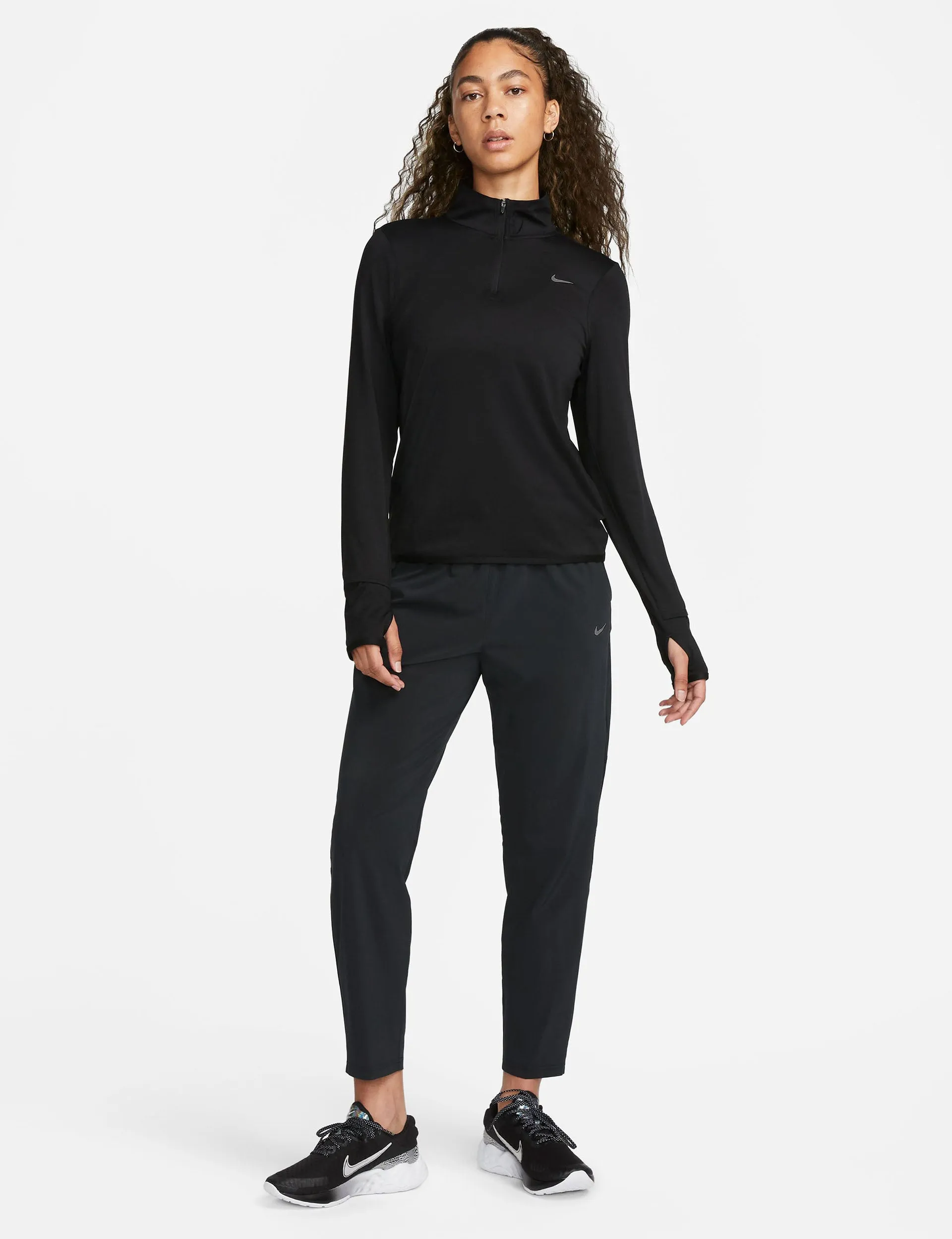 Dri-FIT Swift Element UV 1/4-Zip Running Top - Black/Reflective Silver