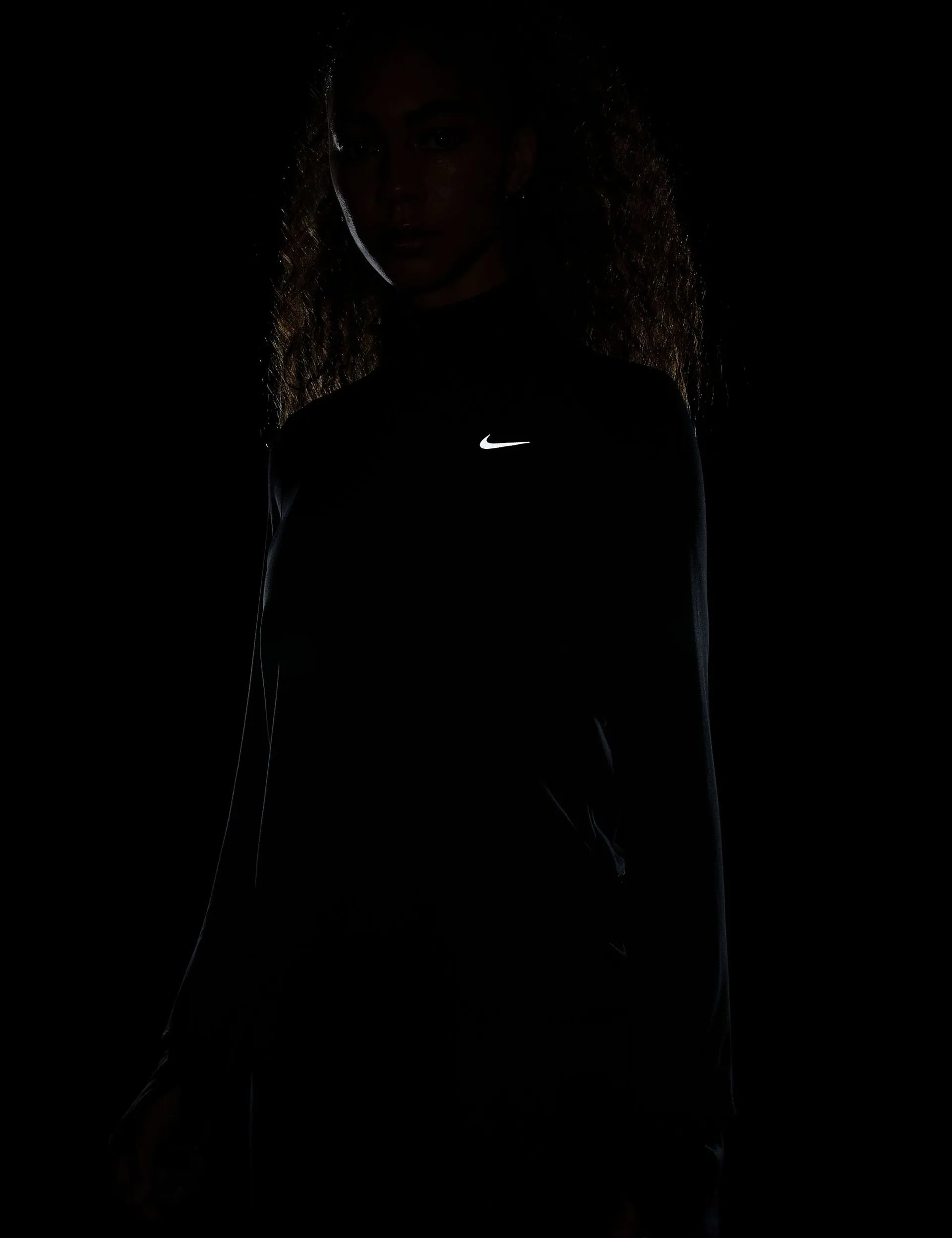 Dri-FIT Swift Element UV 1/4-Zip Running Top - Black/Reflective Silver