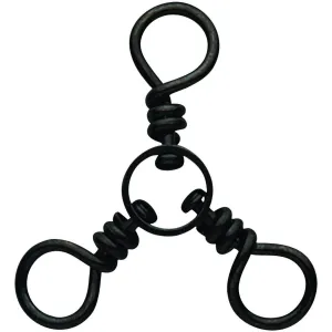 EAGLE CLAW THREE WAY SWIVEL BLACK