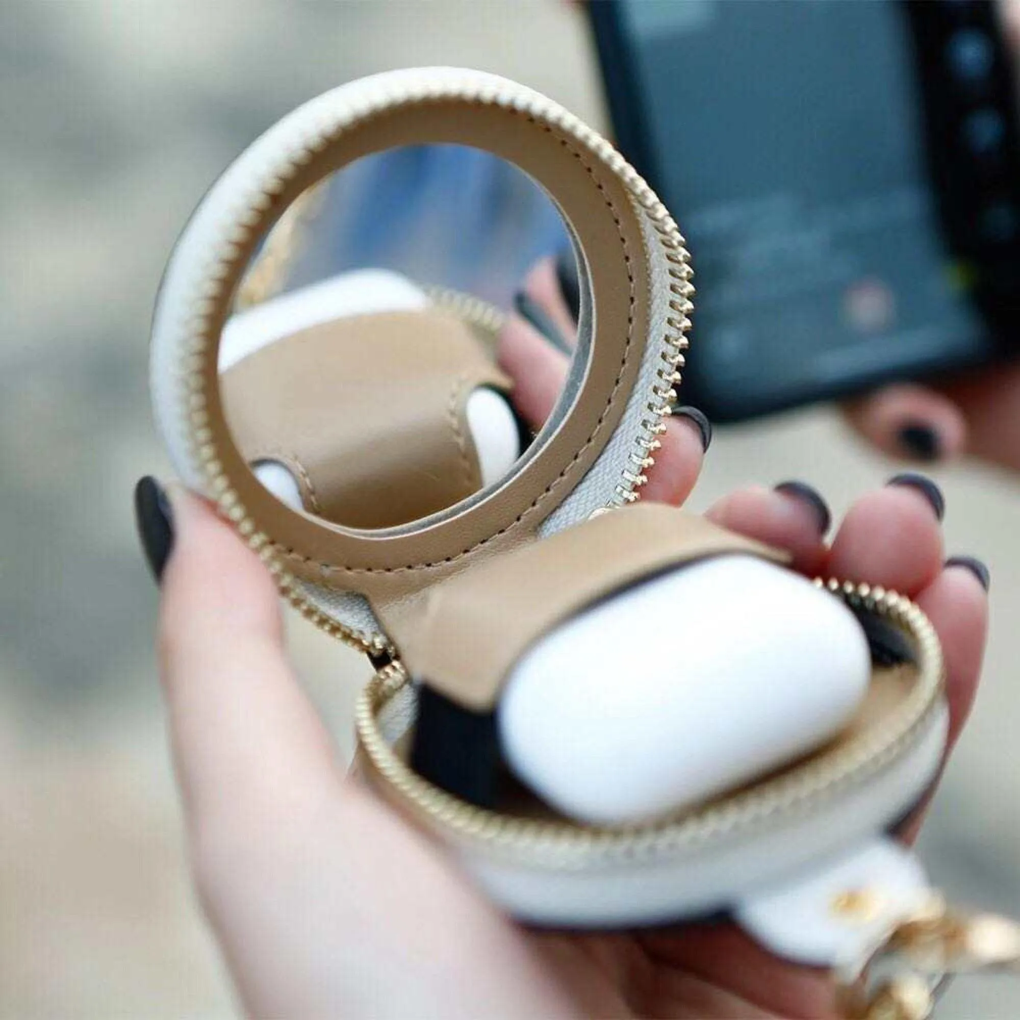 Ear Pod Holder & Mirror Compact Bangle