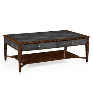 EBONY & SHAGREEN COFFEE TABLE