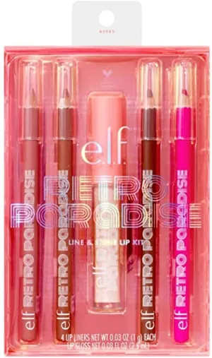 e.l.f. Retro Paradise Line & Shine Lip Kit