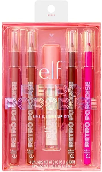 e.l.f. Retro Paradise Line & Shine Lip Kit