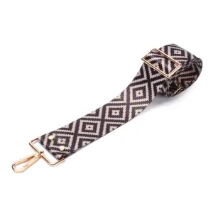 Elie Beaumont Crossbody Strap in Blue Diamonds