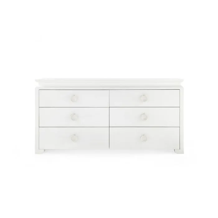 Elina Extra Large 6 Drawer Dresser