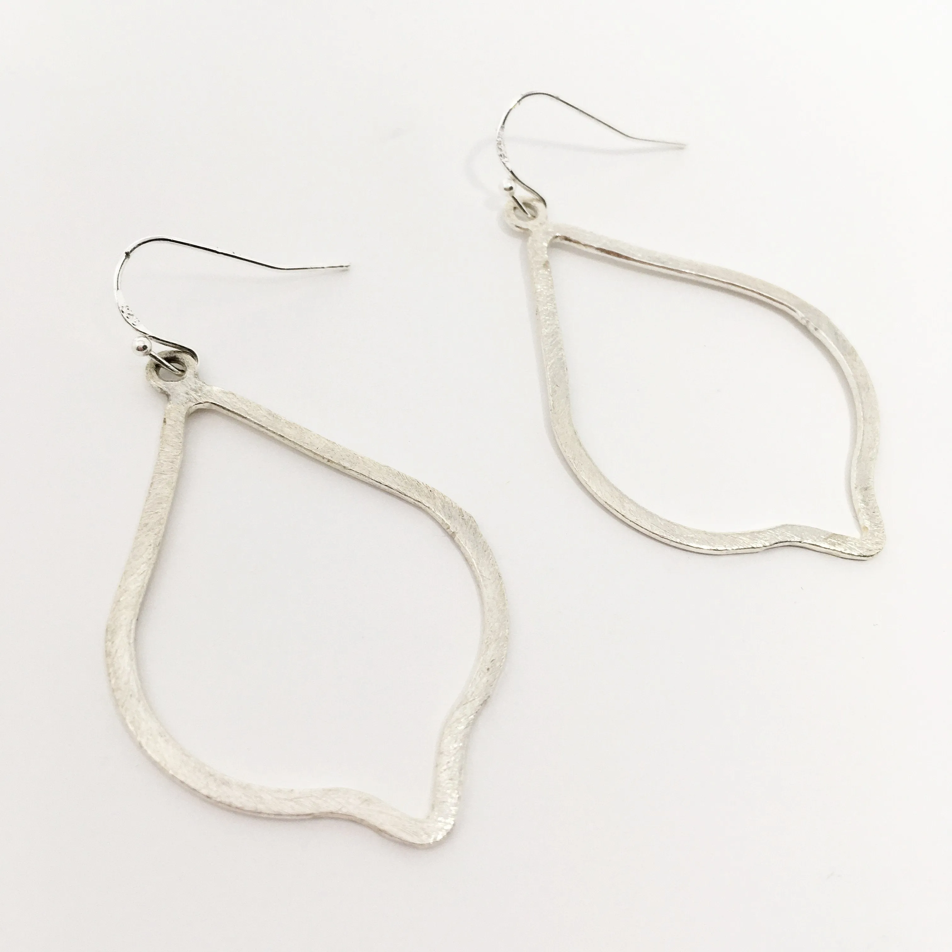 Eliza Brushed Ogee Drop Earrings