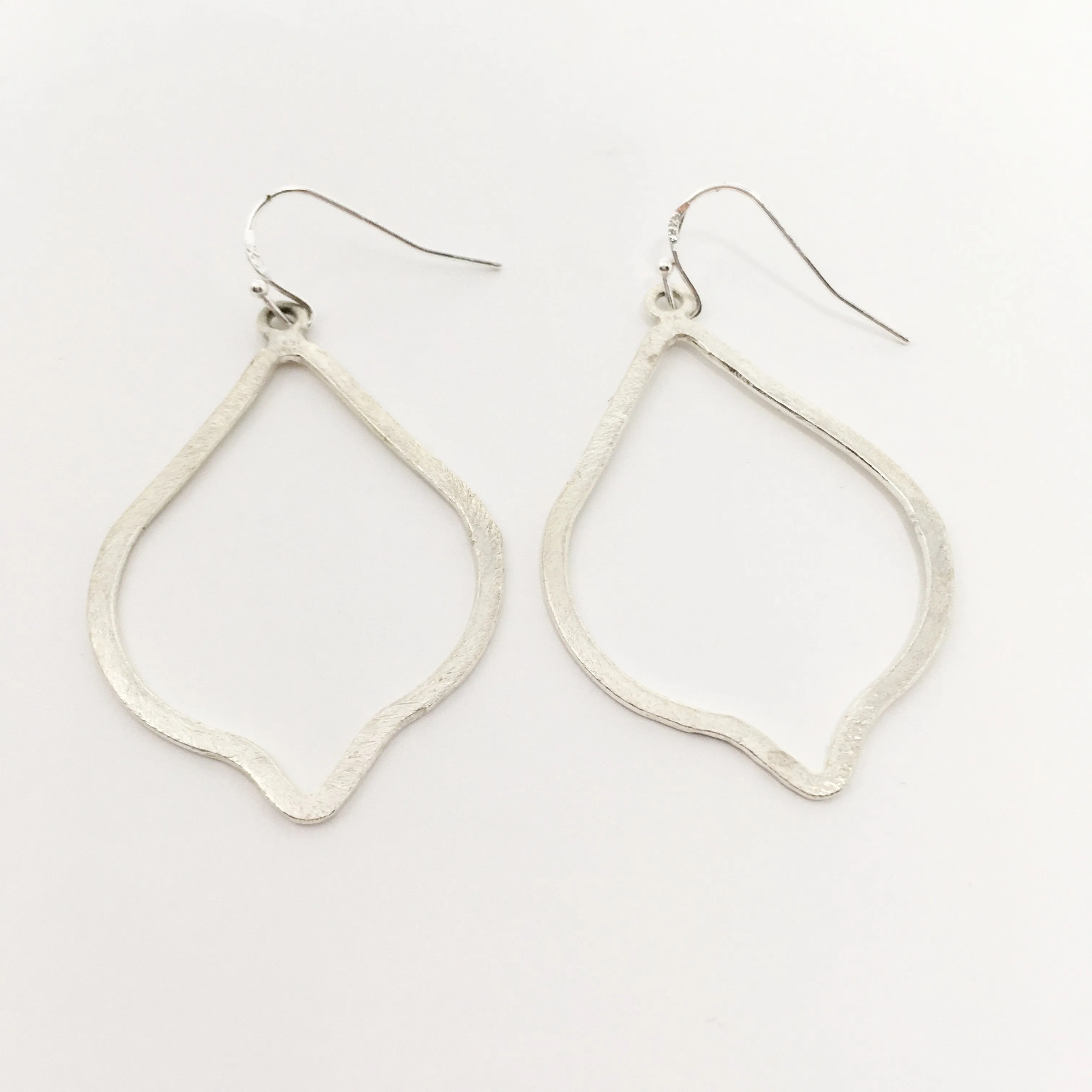 Eliza Brushed Ogee Drop Earrings