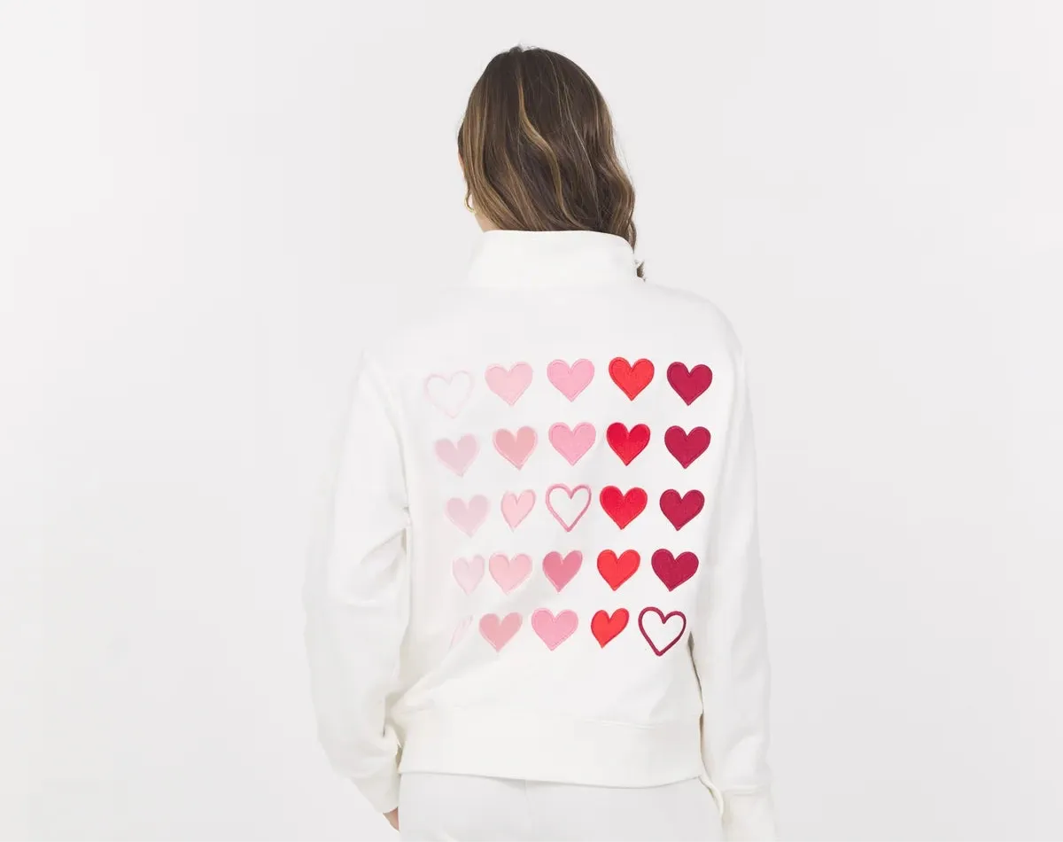 Embroidered Heart Sweatshirt