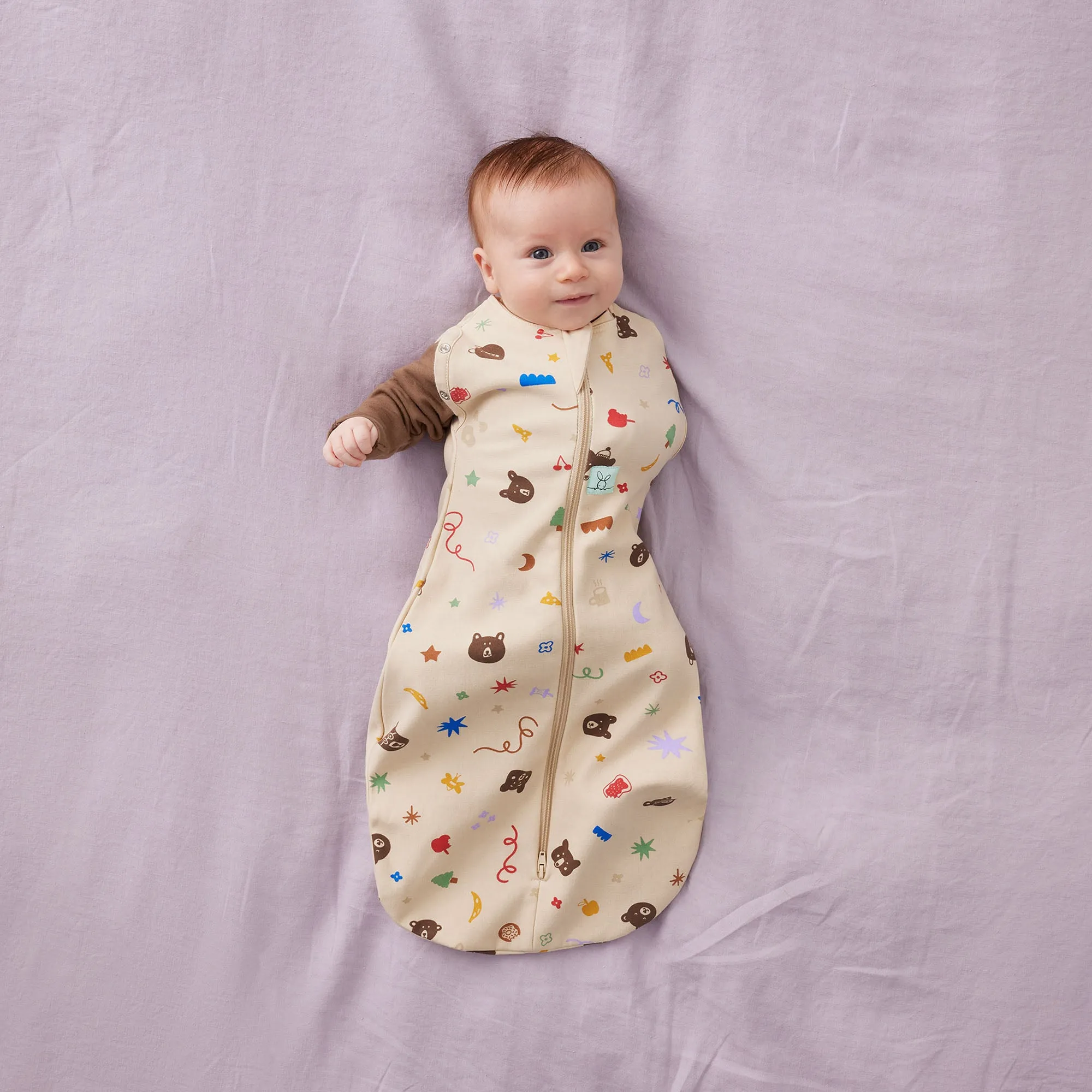 ergoPouch Cocoon Swaddle Bag 1.0 TOG - Teddy Bear Party