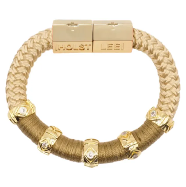 Evil Eye Colorblock Bracelet Tan