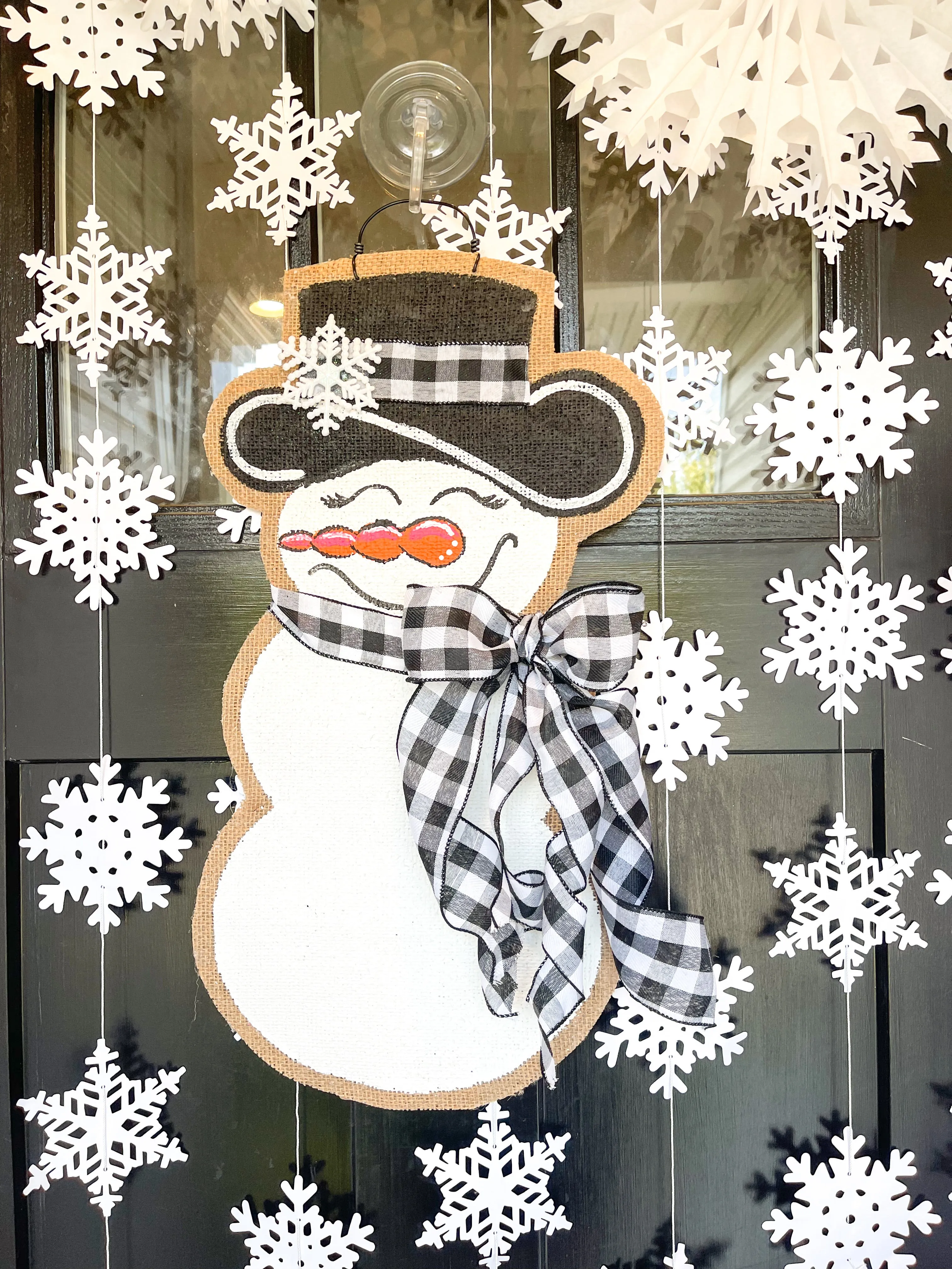 Extra Small Sassy Snowgal in Black and White Buffalo Check