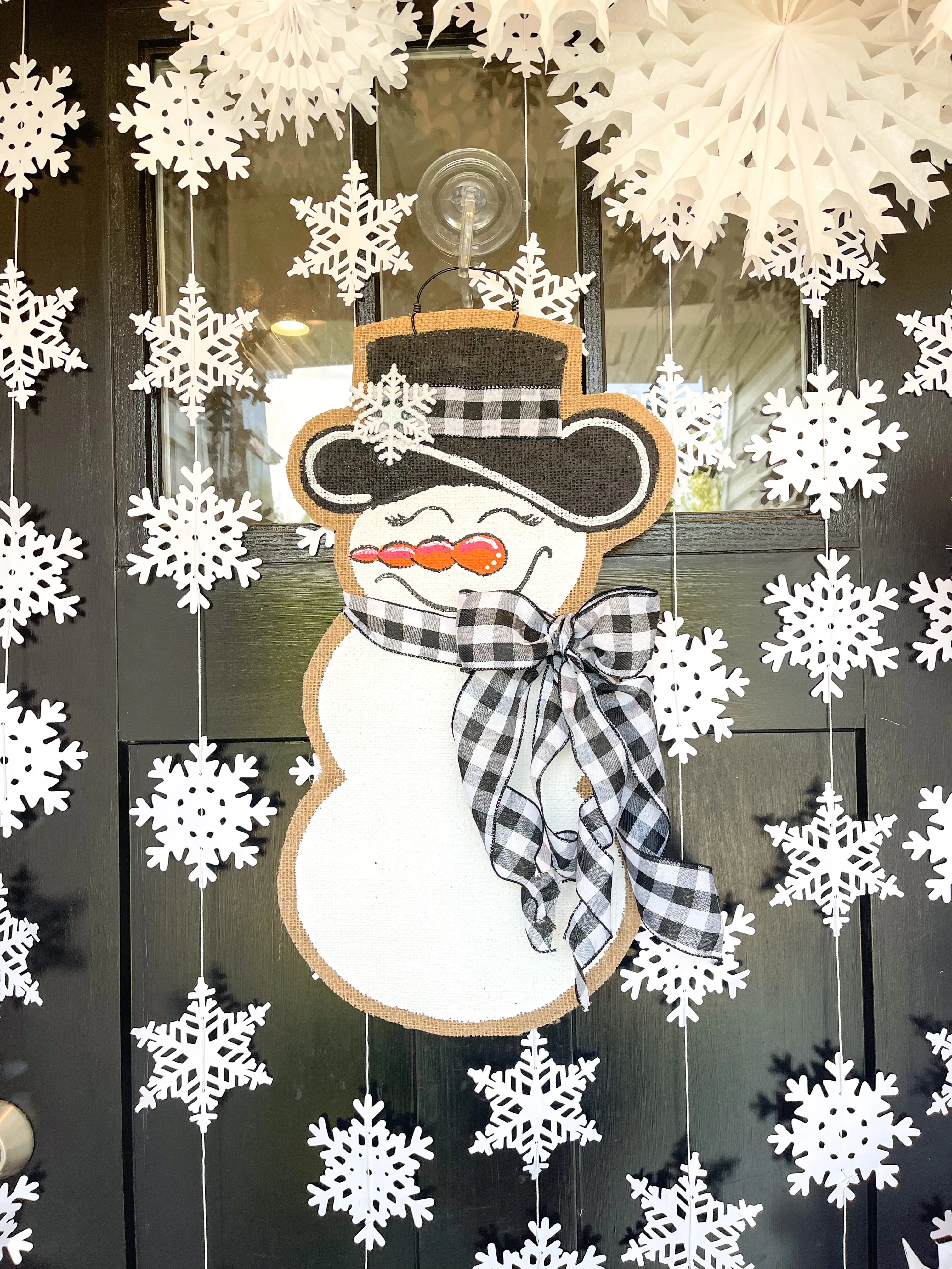 Extra Small Sassy Snowgal in Black and White Buffalo Check
