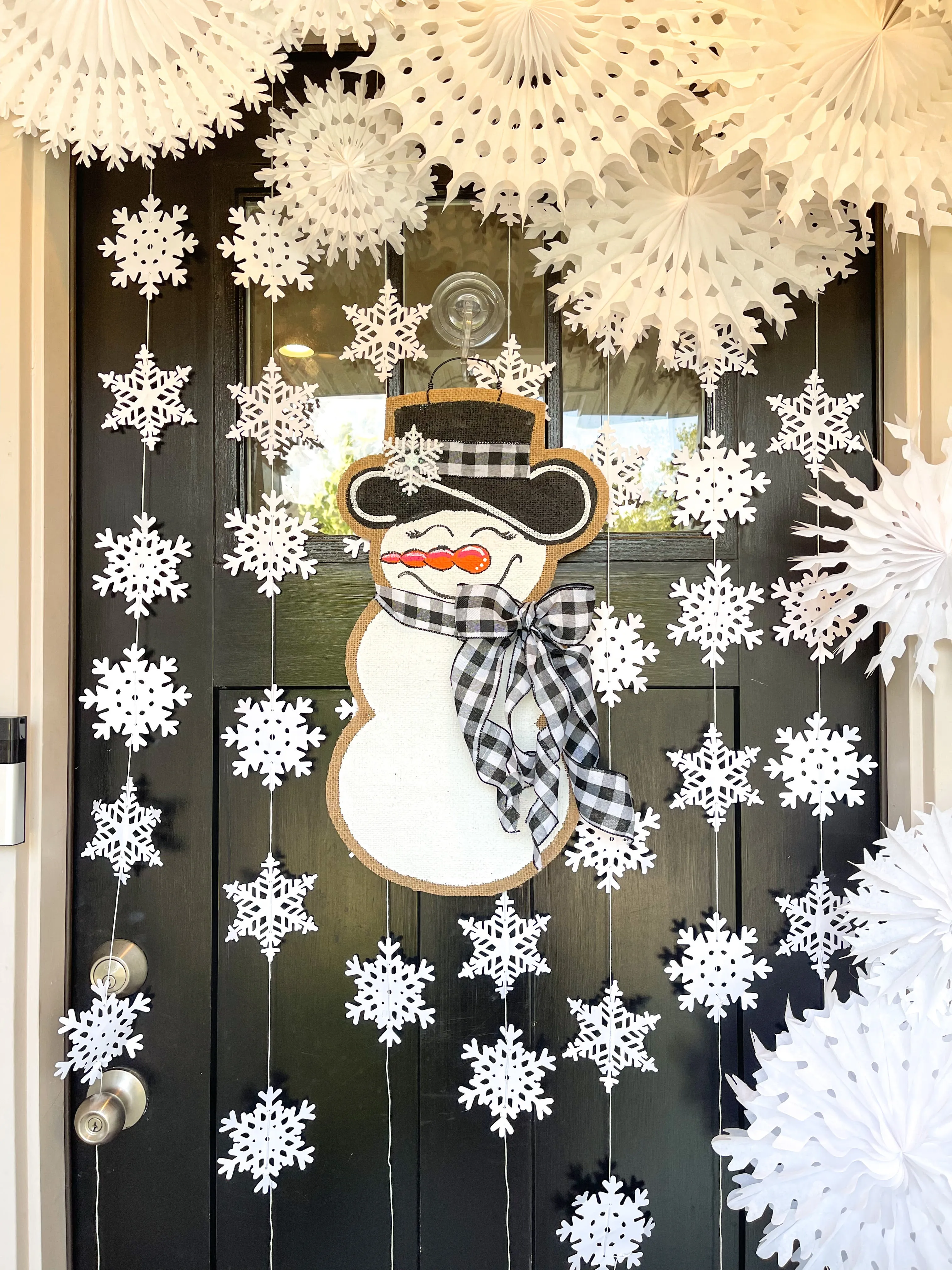 Extra Small Sassy Snowgal in Black and White Buffalo Check