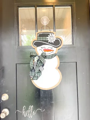 Extra Small Sassy Snowgal in Farmhouse Green/Black