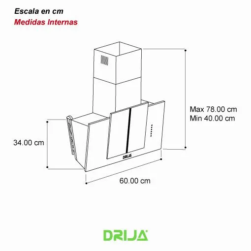 Extractor De Grasa Tipo Chimenea Vetro 60