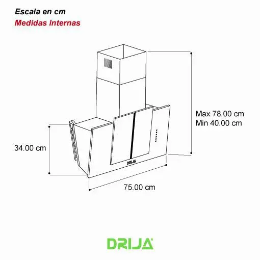 Extractor De Grasa Tipo Chimenea Vetro 76