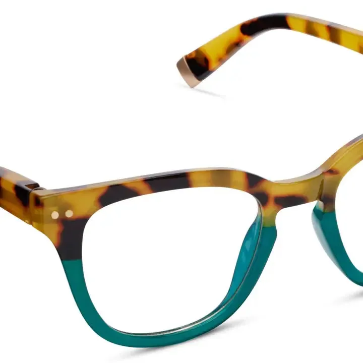 Faye- Tokyo Tortoise/ Teal Reading Glasses