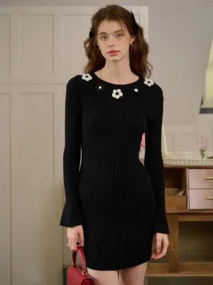 【Final Sale】Sierra 3D Floral Knit Dress