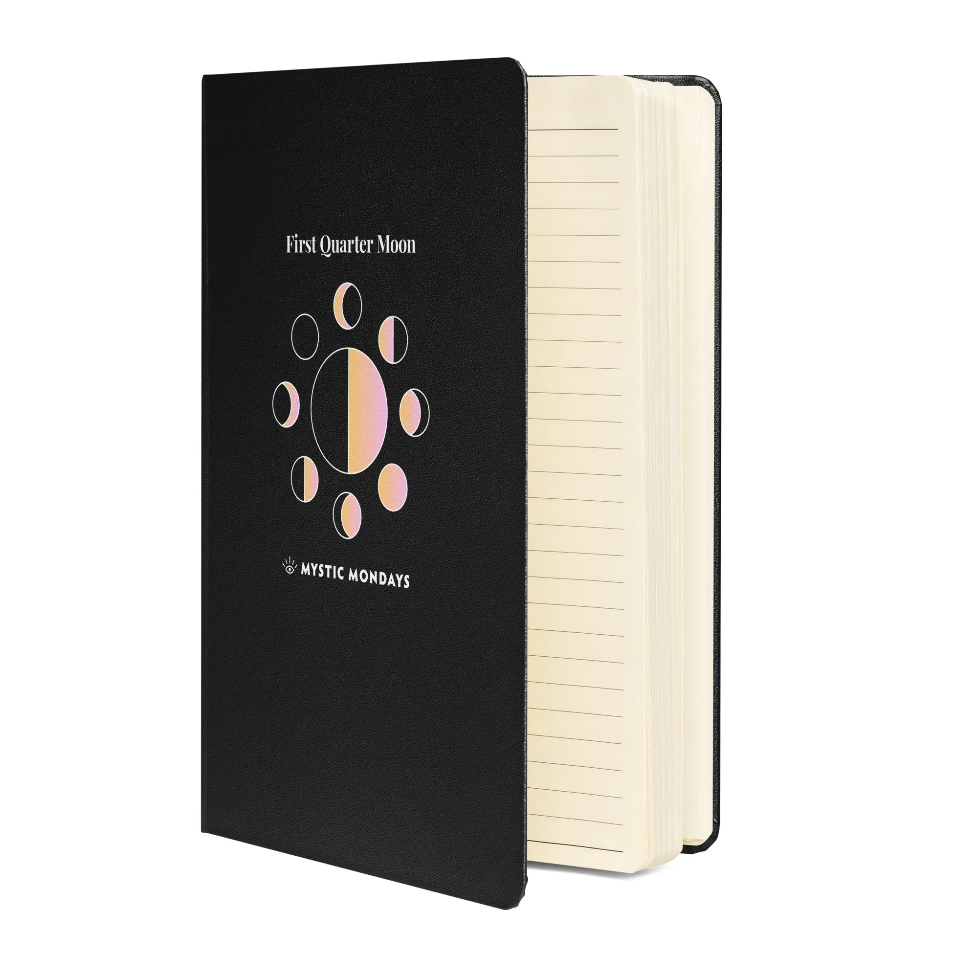 First Quarter Moon Hardcover Journal