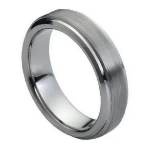 Flat Brushed Center Stepped Edge- 6mm