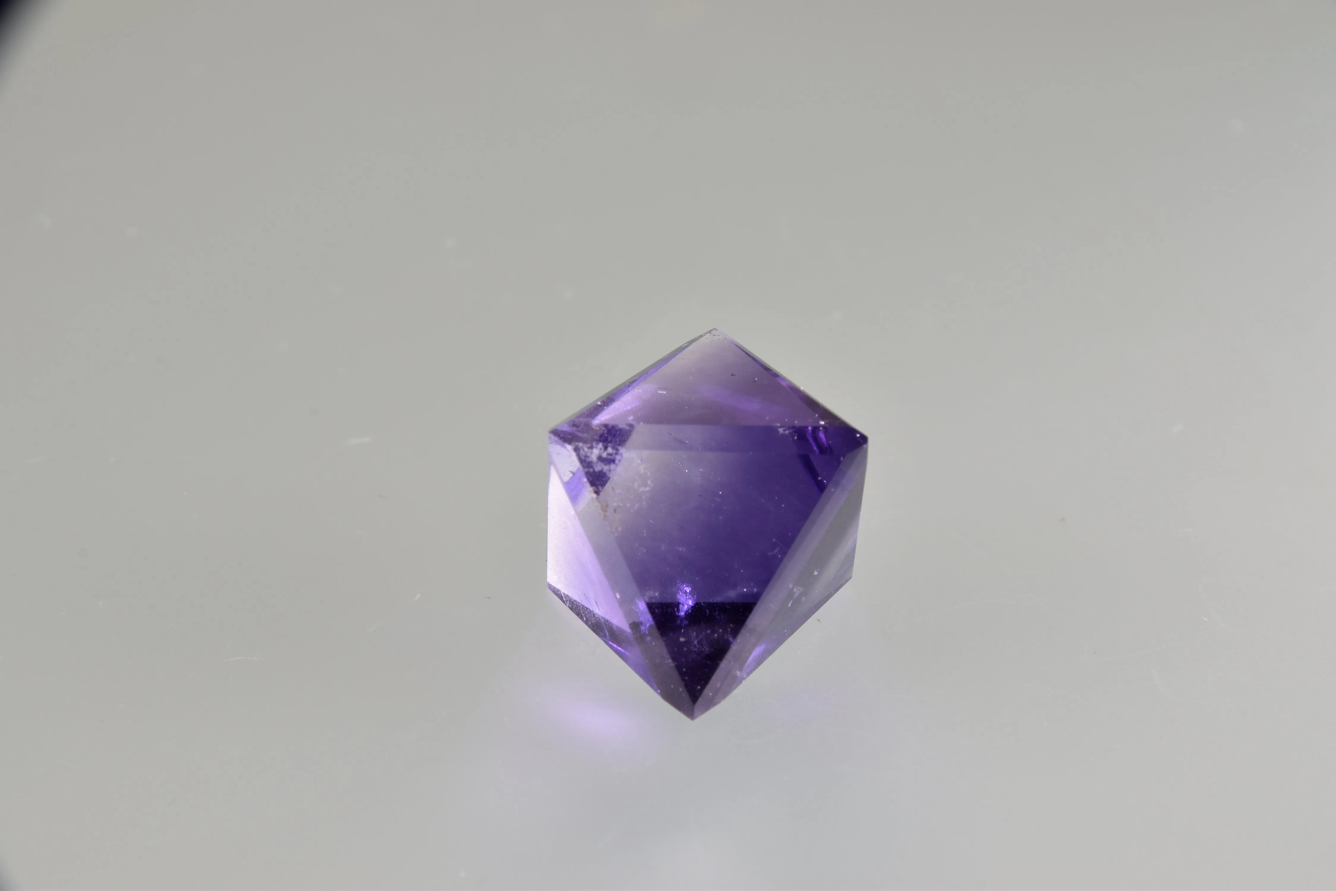 Fluorite, Bahama Pod, Denton Mine, Harris Creek District, Southern Illinois 1.5 cm on edge $45. 10/19