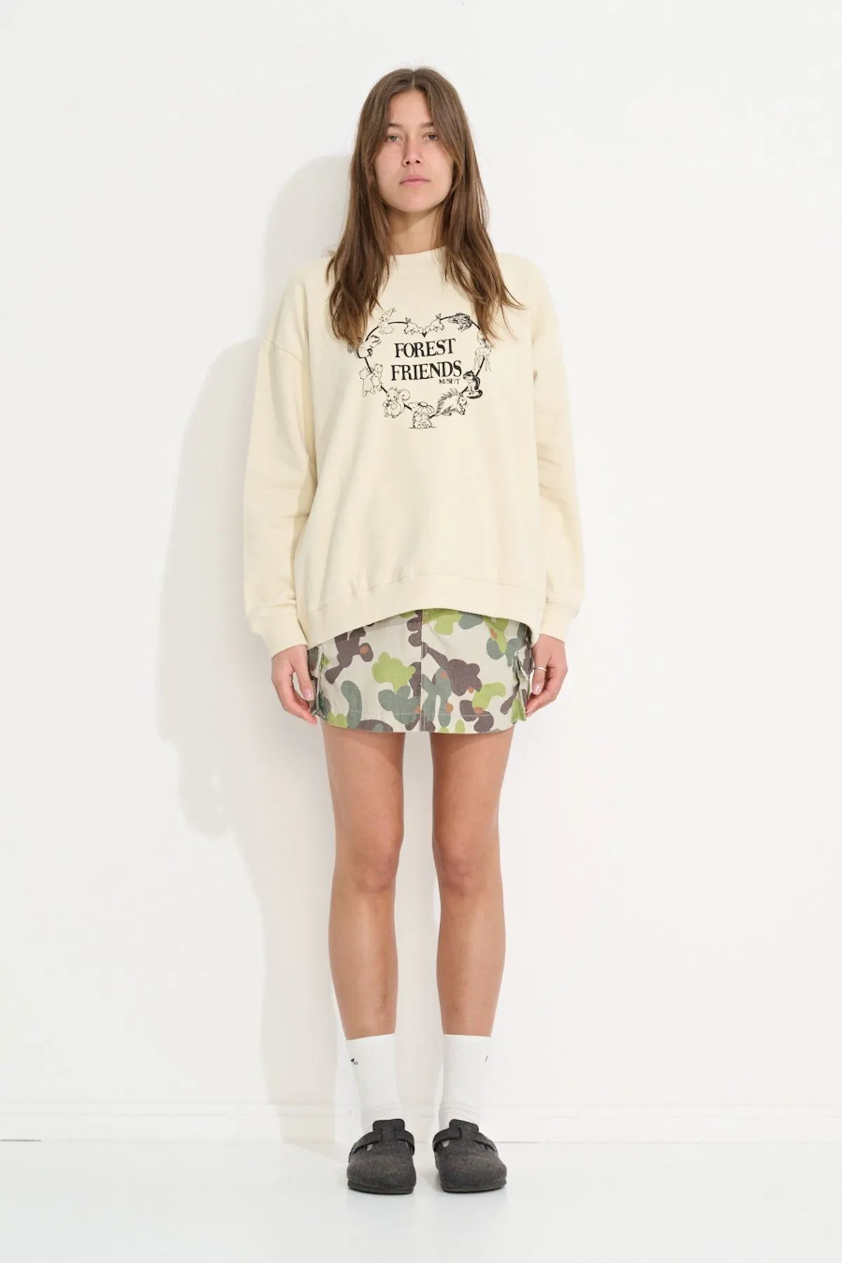 FOREST FRIENDS OS CREW - CREAM