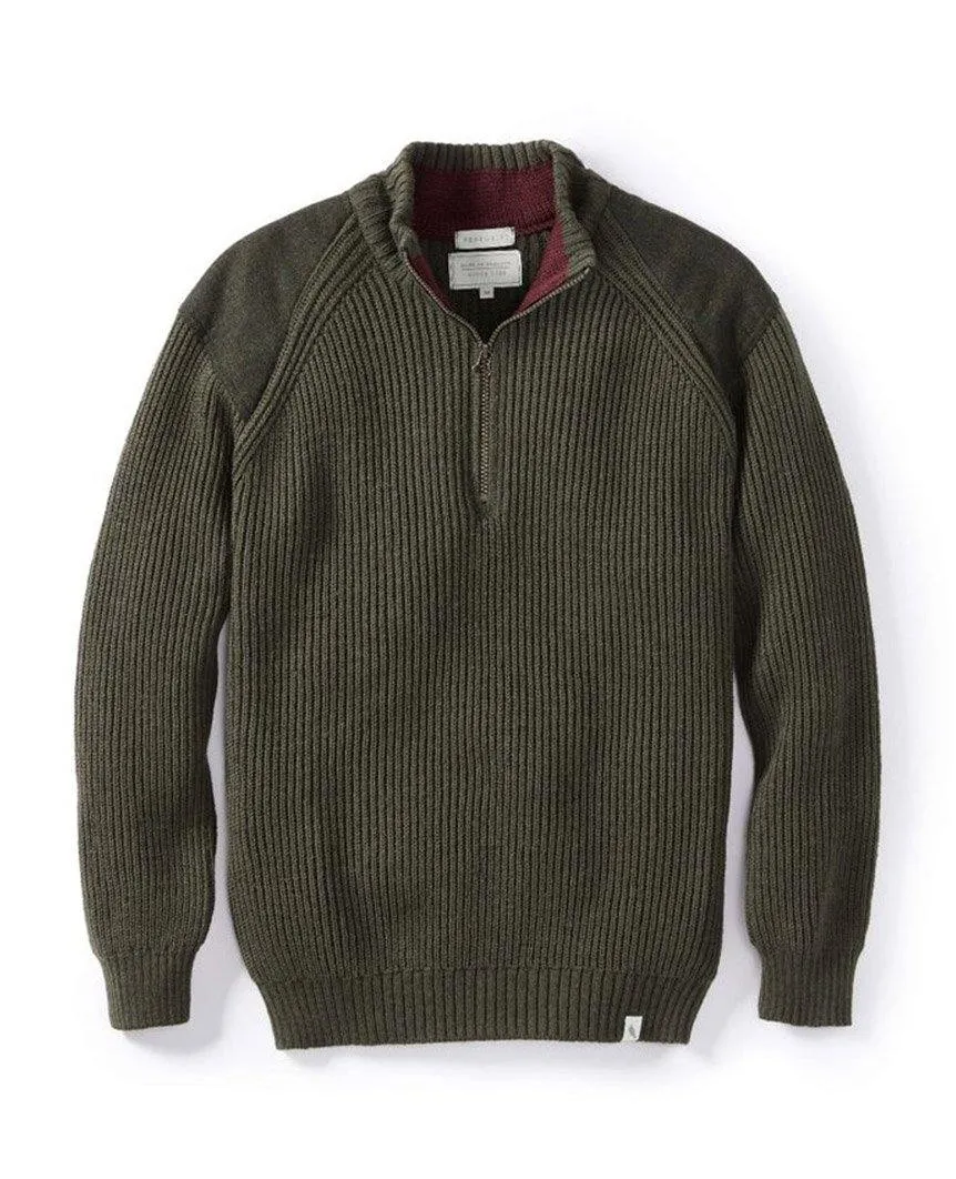 Foxton Zip Neck Olive