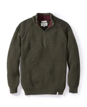 Foxton Zip Neck Olive