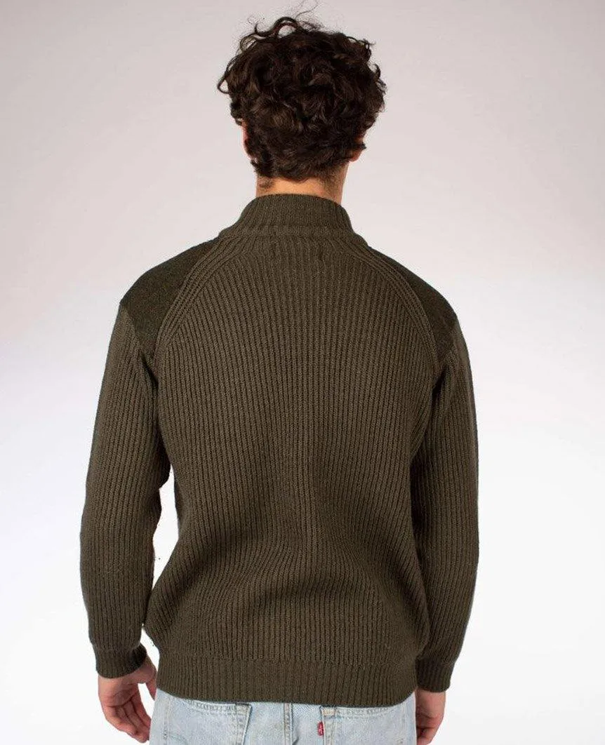 Foxton Zip Neck Olive