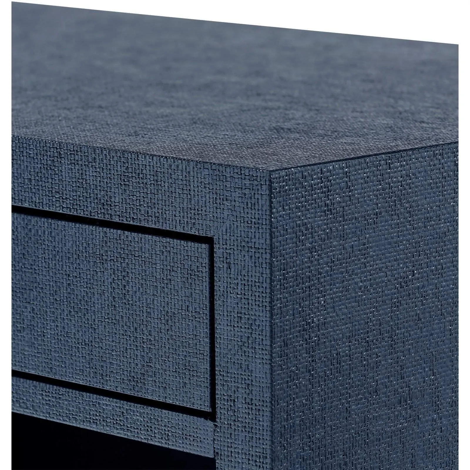 Frances 2-Drawer Side Table / Deep Navy