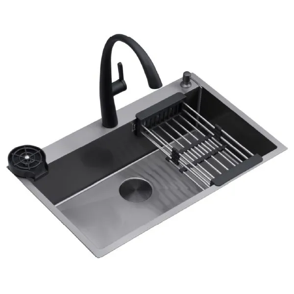 FREGADOR MODERNO - ACERO INOXIDABLE 304 - PARMA 84 - (843*510*220MM)