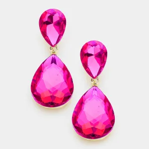 Fuchsia Teardrop Earrings | 518301
